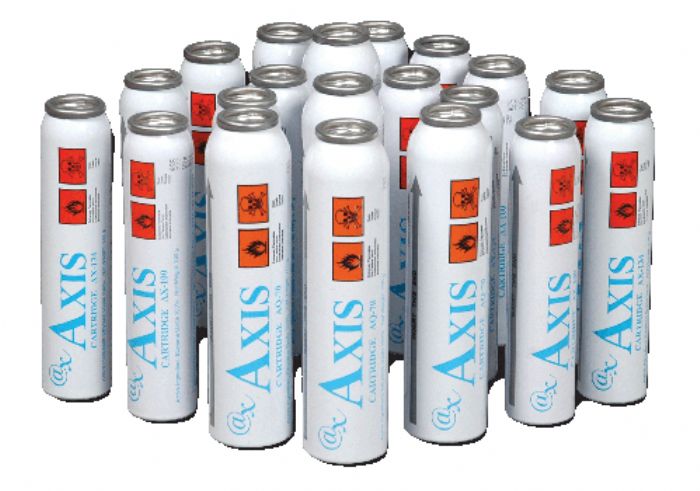 AXIS óxido de etileno en cartuchos de aluminio